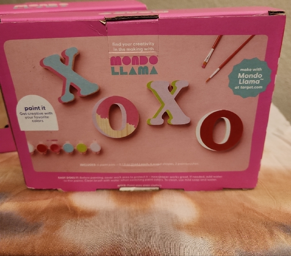 Mondo Llama Wood Letters Kit 2 Sets New In Box - Picture 2 of 3